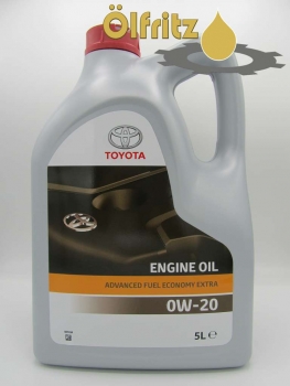 Original Toyota Advanced Fuel Economy Extra (Hybrid) 0W-20 Motoröl 5l